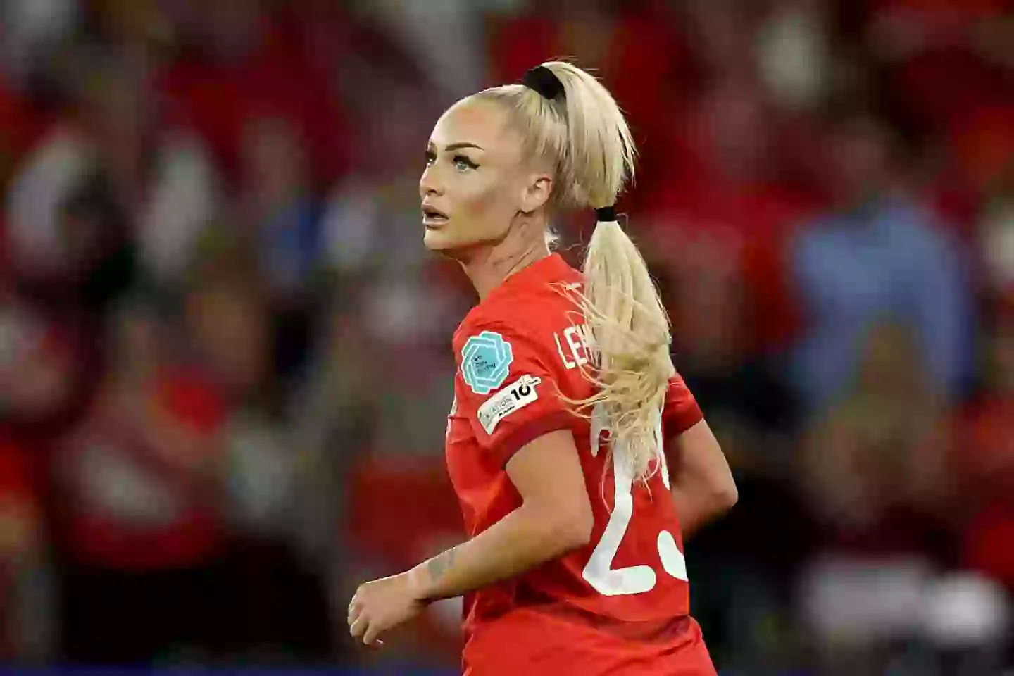 Alisha Lehmann in action for Switzerland (Credit: Getty)