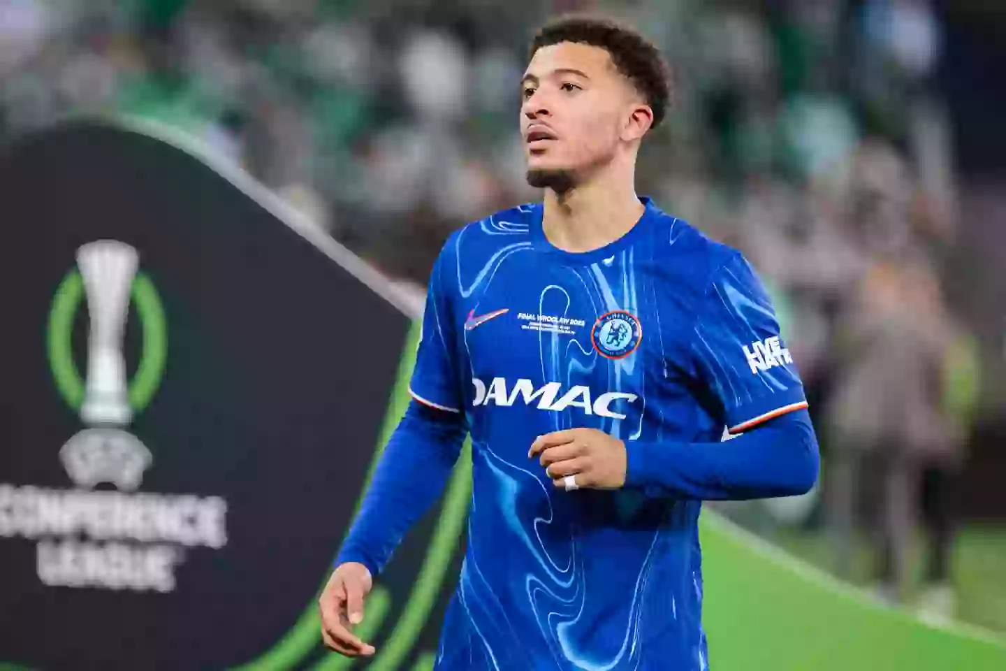 Jadon Sancho was linked to a distance from Old Trafford. Image: Getty