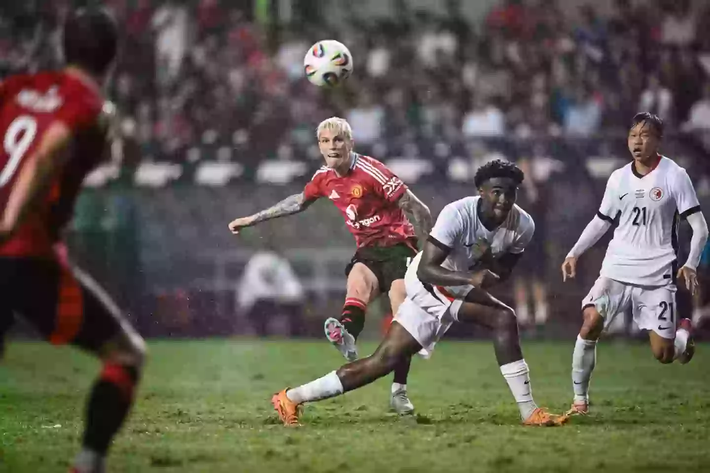 Garnacho played during the after-season tour of United in May, but should miss his summer tour of the United States. (Image: Getty)