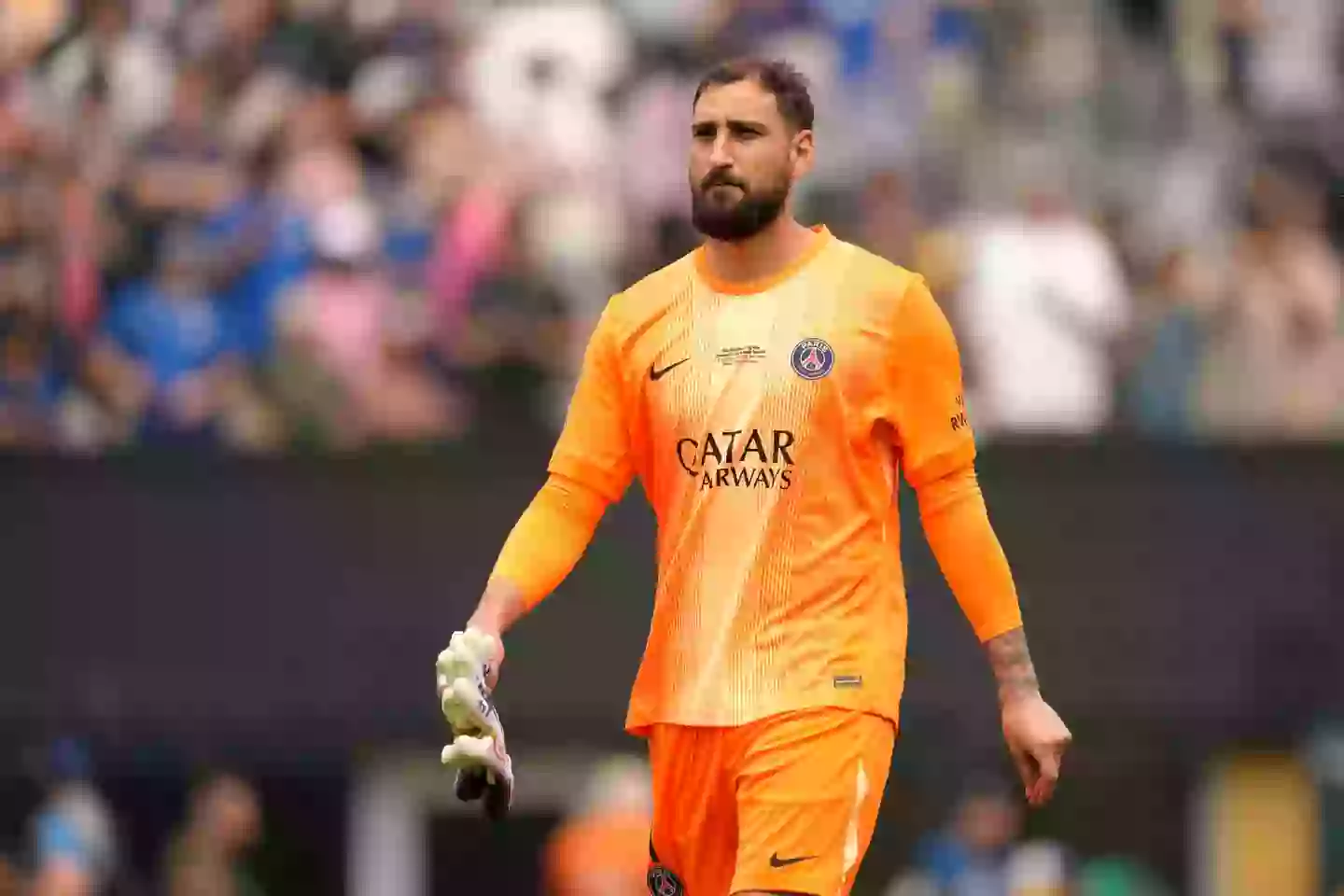 Gianluigi Donnarumma has not agreed again with PSG. Image: Getty