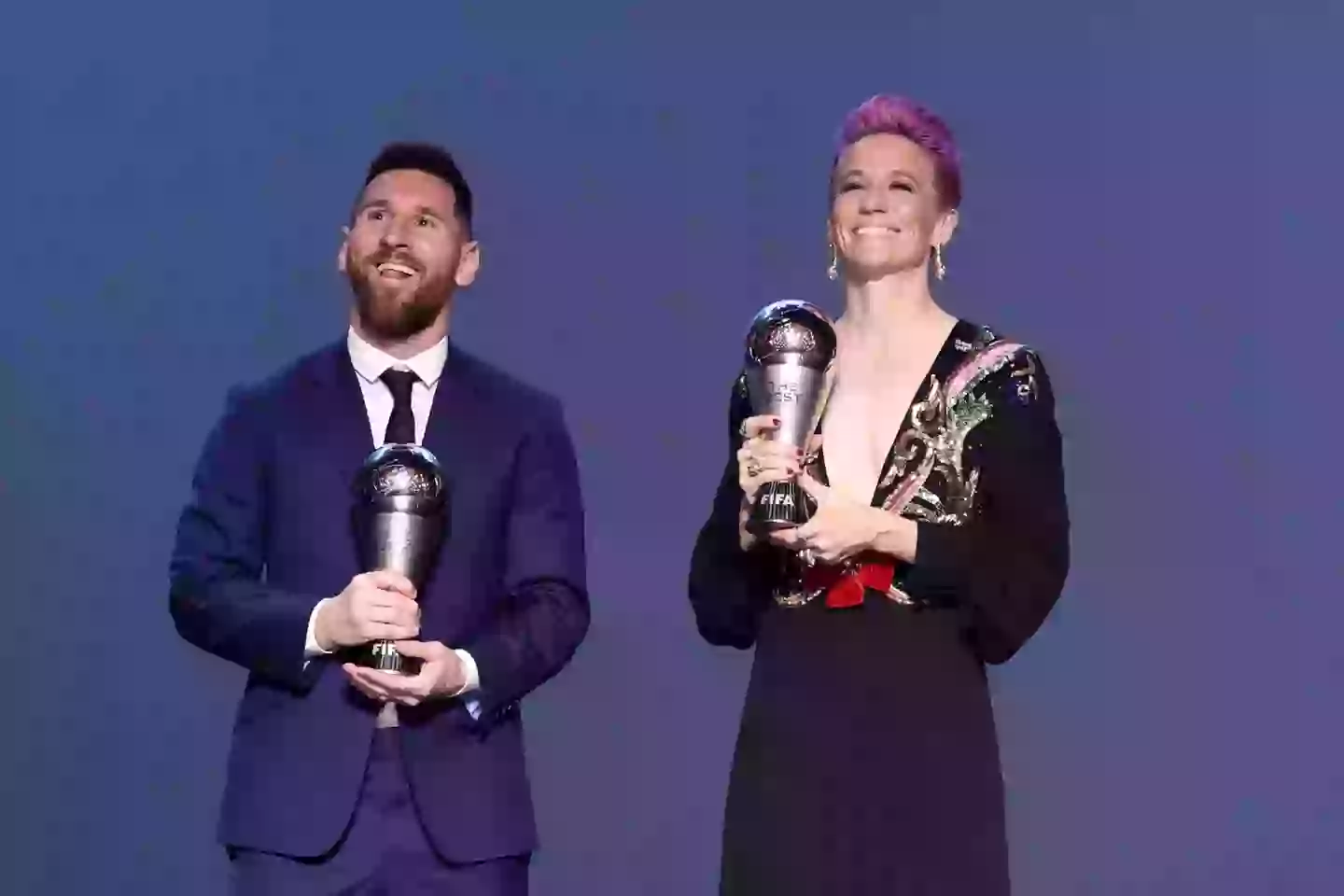 Rapinoe was appointed the best FIFA player in 2019 alongside Lionel Messi. (Image: Getty)