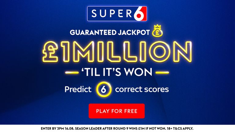 Win 1 M £ with Super 6