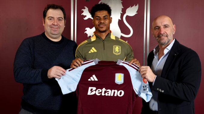 Marcus Rashford of Man United Transfers to Aston Villa on Loan | Football Update