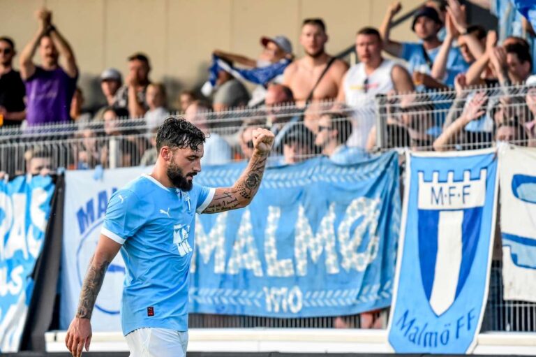 Malmo one more step from the UEFA Champions League after convincing Riga victory