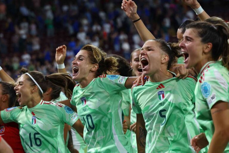 The team unit led Italy to the first semi-finals in 28 years after the victory against Norway